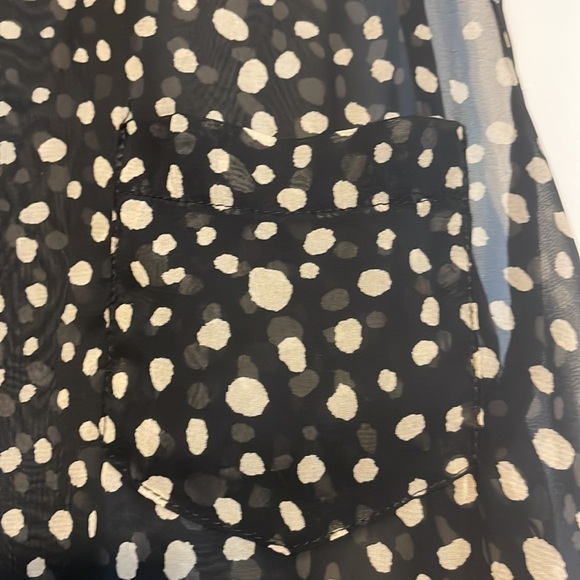 Polka Dot Sleeveless Blouse - Picture 3 of 5